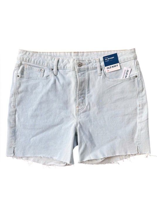 Old Navy Pants - Old Navy Women's Denim High-Rise Button-Fly OG Straight Cut-Off Shorts Size 14